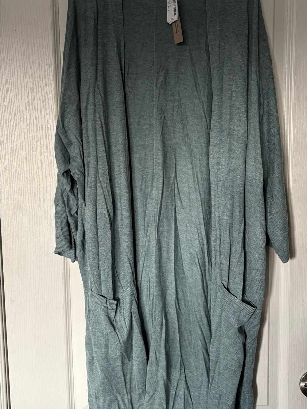 Reitmans Soft Teal Open-Front Cardigan